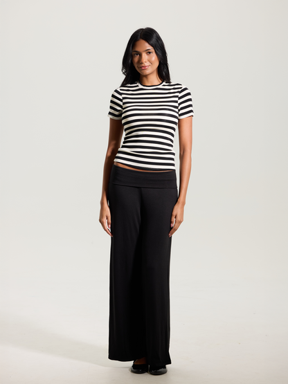 --Black and Cream Stripes