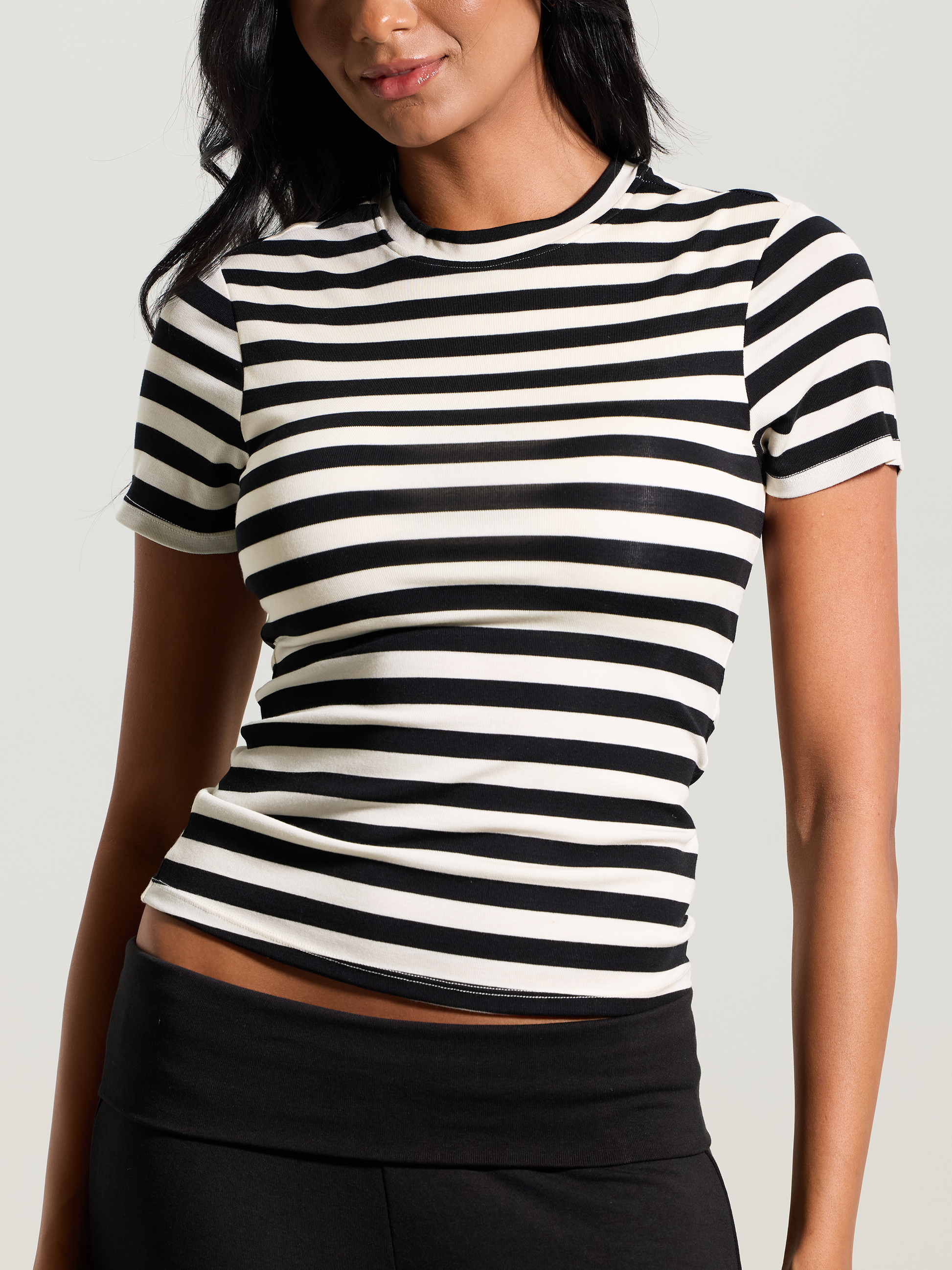 --Black and Cream Stripes