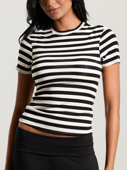 --Black and Cream Stripes