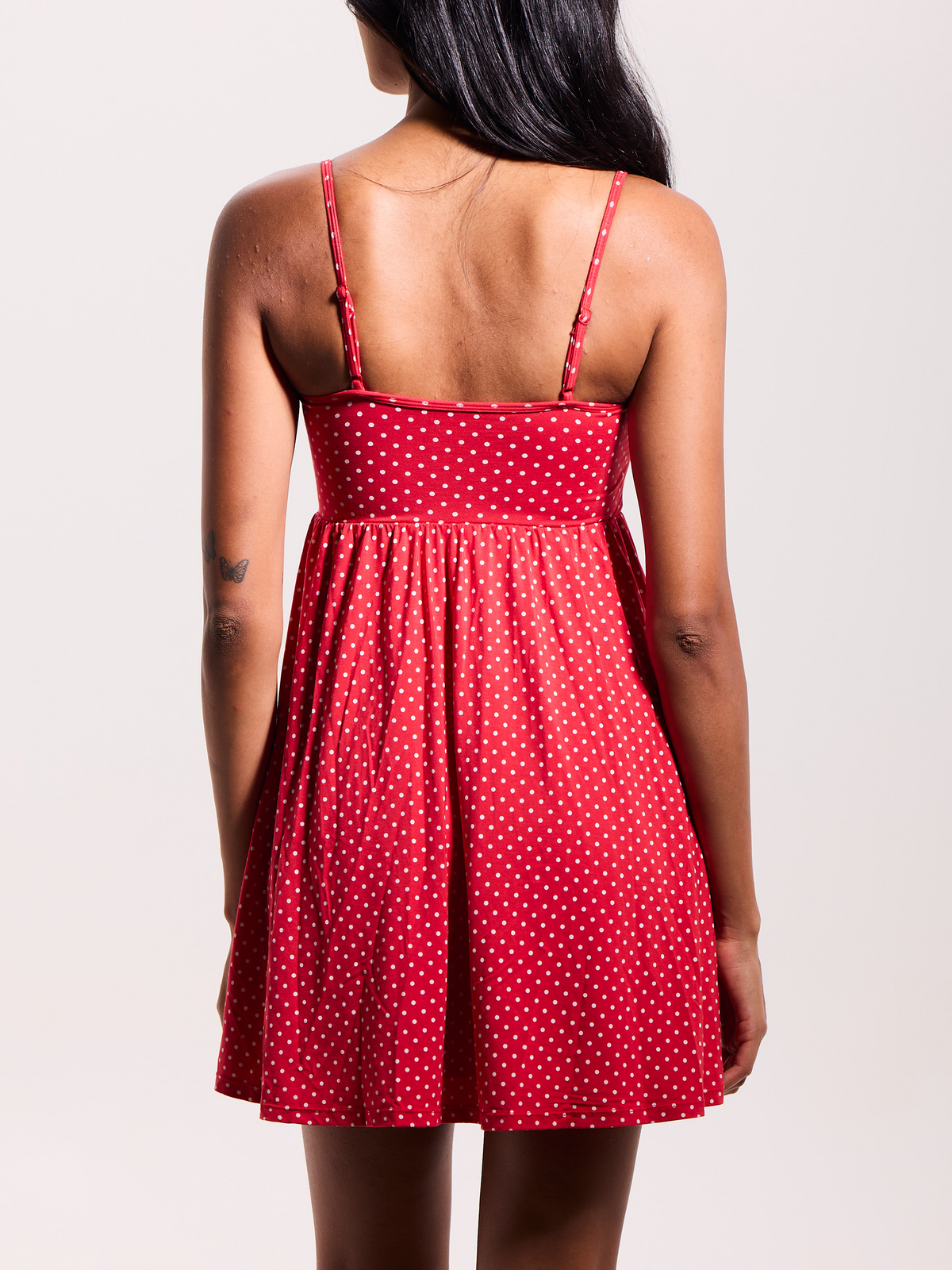 --Red and White Polka Dot